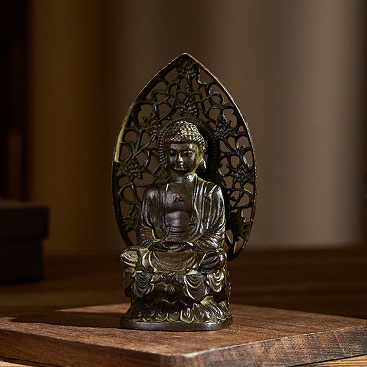 Buddha Statuen Tathagata Legierung Zen Glücksbringer