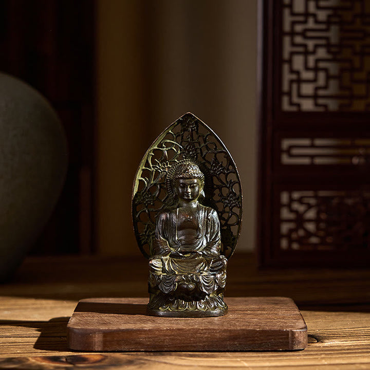 Buddha Statuen Tathagata Legierung Zen Wohnzimmer