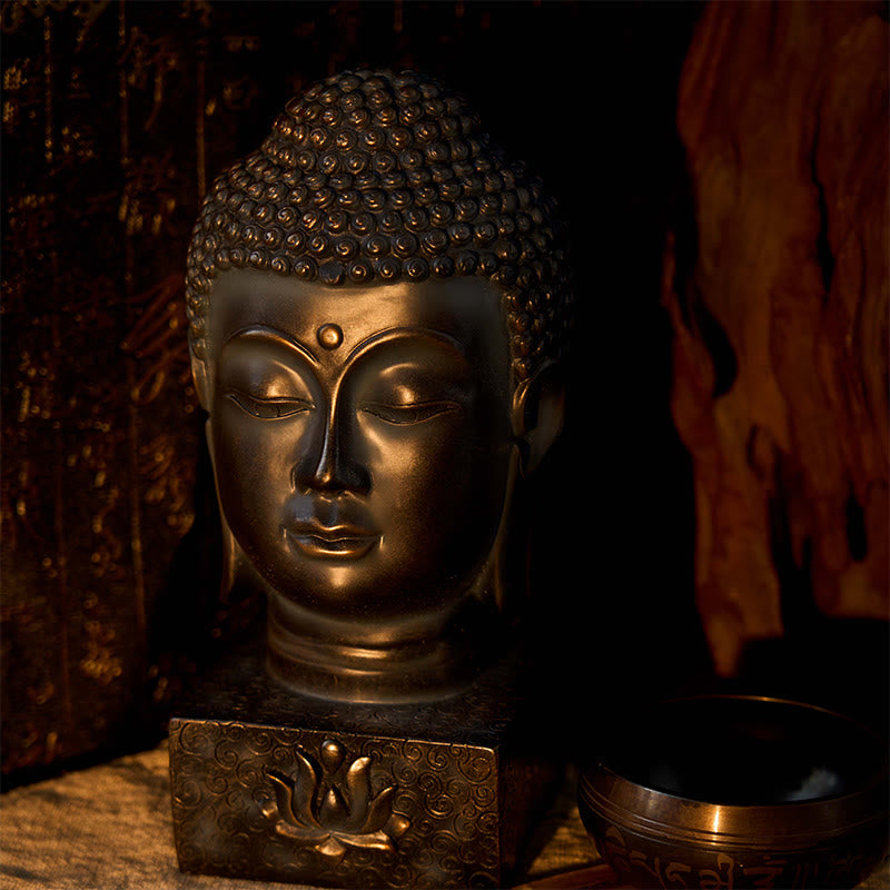 Buddha-Statuen Tibetisch Segen Meditation Wohnzimmer