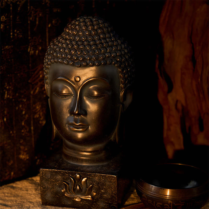 Buddha-Statuen Tibetisch Segen Meditation Wohnzimmer