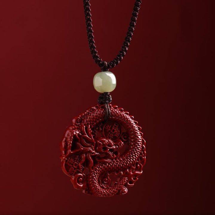 Kette Zinnober Jade Münze Drachen – Wohlstand & Stärke – Bild 7 – Kette Zinnober Jade Münze Drachen Wohlstand Stärke Anhänger