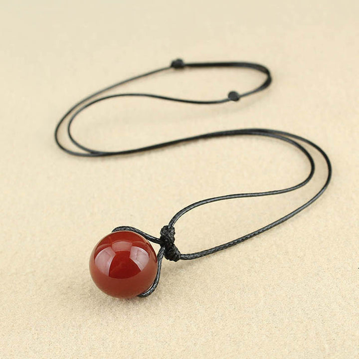 Kette rote Achat Buddha – Selbstvertrauen