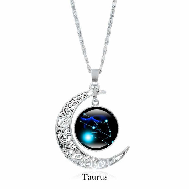 Kette Obsidian Sternzeichen Mond – Schutz & Harmonie | Zen Spirit