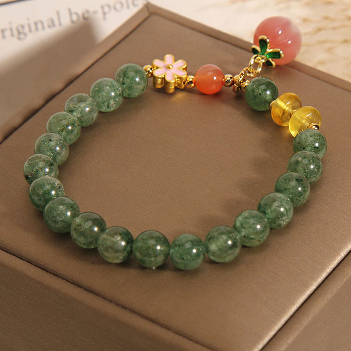 Armband Erdbeerquarz – Liebe