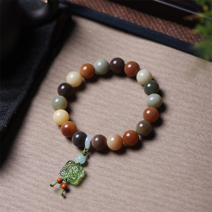 Armband Bodhi – Frieden & Balance mit Jade und braunen Steinen
