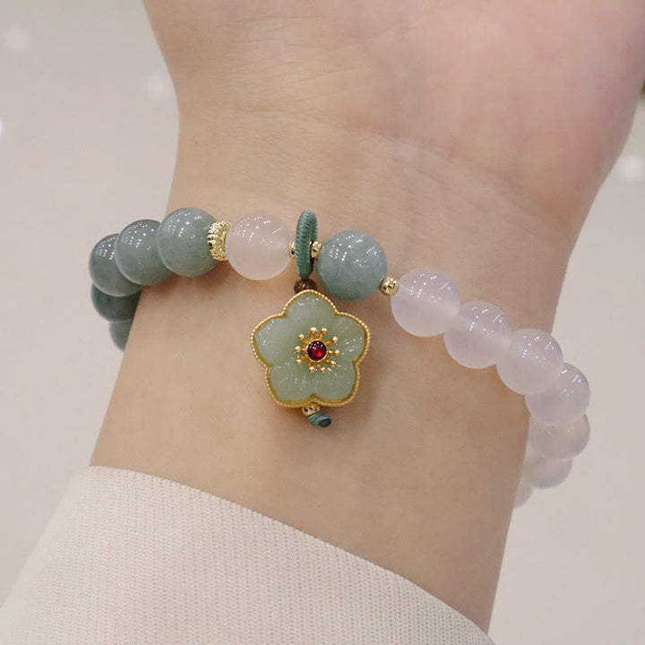 Armband Achat Jade Lotus – Schutz & Frieden