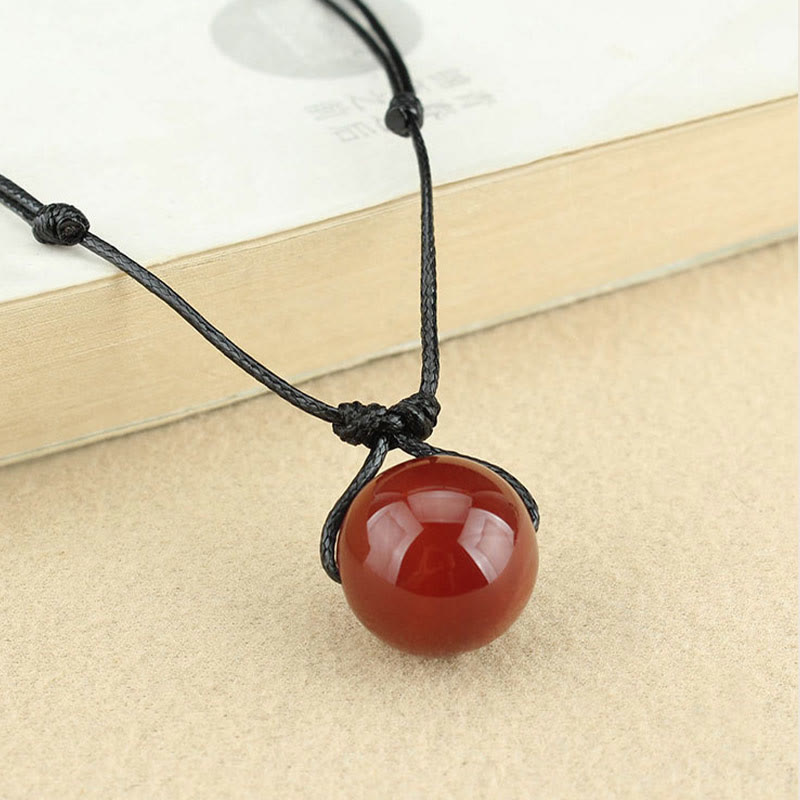 Kette rote Achat Buddha – Selbstvertrauen