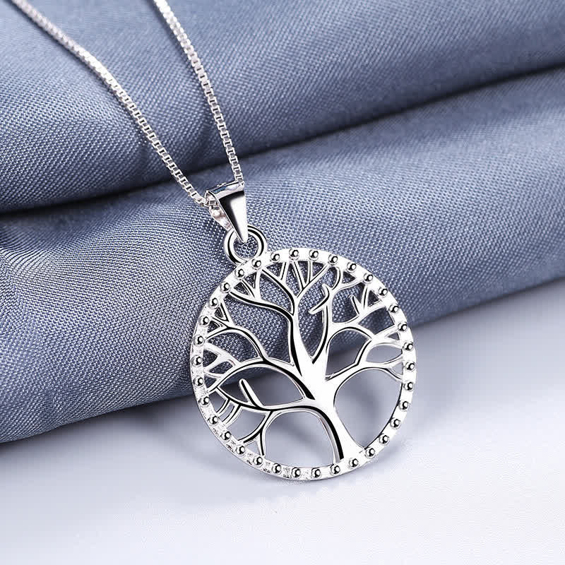 Kette Lebensbaum Sterlingsilber Silber Edelstein Anhänger