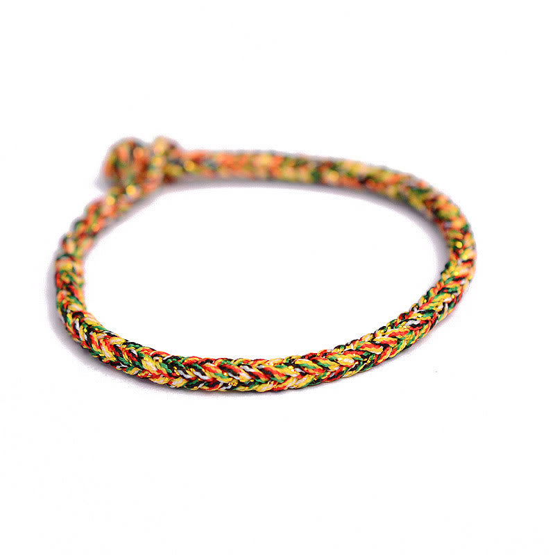 Armband Tibetisches 8-Faden Friedensknoten Schutz