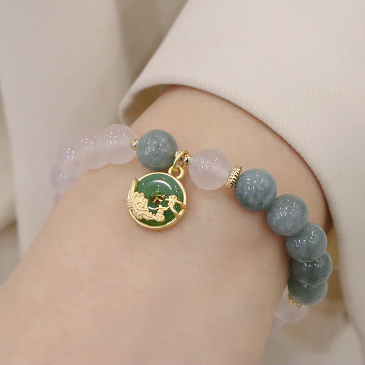 Armband Achat Jade Lotus – Schutz & Frieden – Bild 4