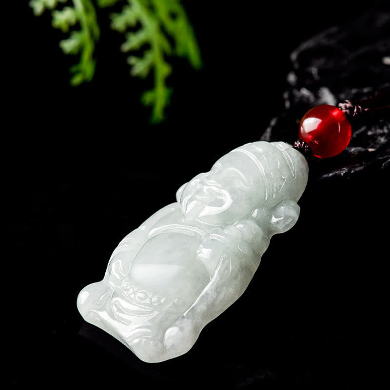 Kette Jade Buddha Anhänger Schutz