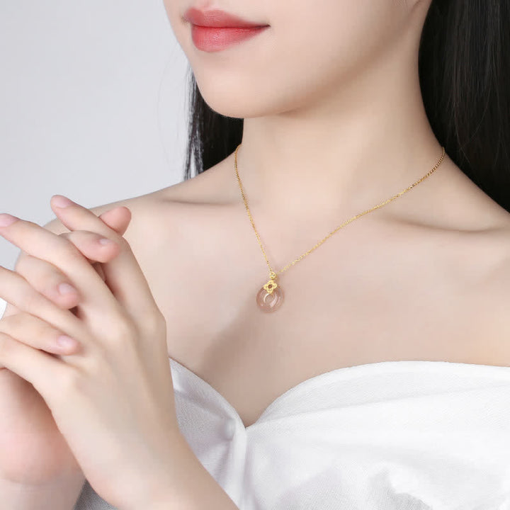 Kette Chalcedon Mnze Sterlingsilber – Frieden