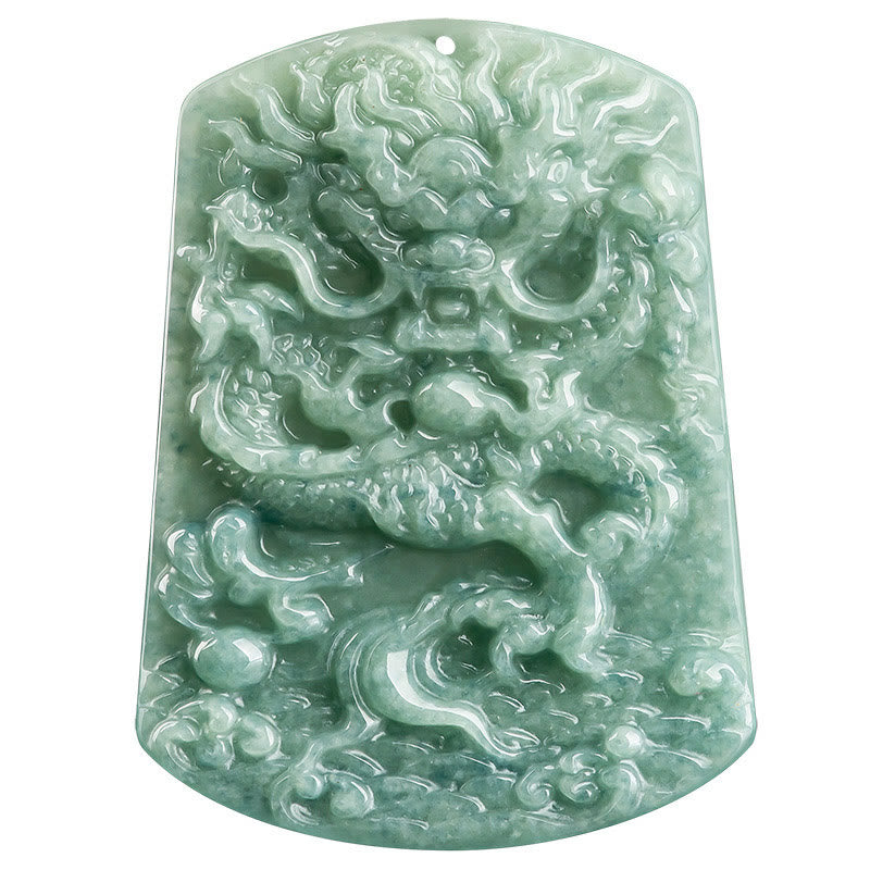 Jade Drachen Anhänger Kette Naturstein grün Sternzeichen