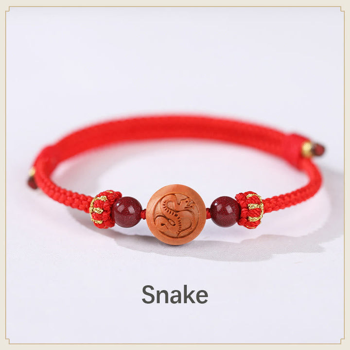 Armband Zinnober Chinesisches Tierkreis – Wohlstand – Bild 6