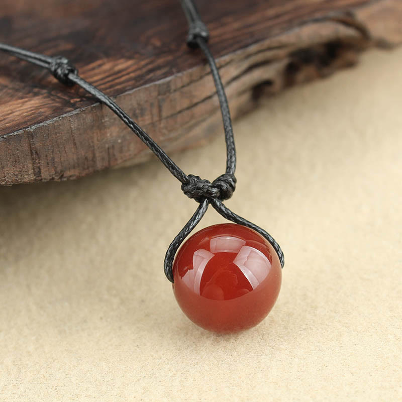 Kette rote Achat Buddha – Selbstvertrauen