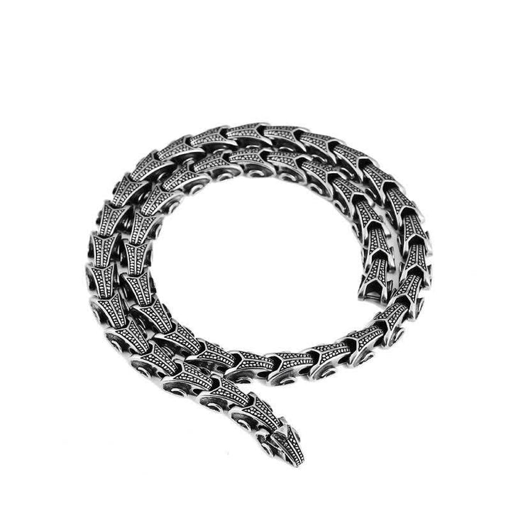 Silbernes Drachen Armband Schutz Balance Kettenglied Design elegant