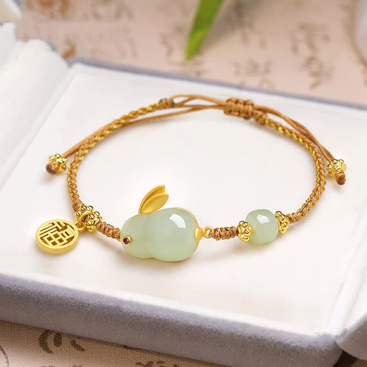 Armband Hetian Jade Hase - Glück Segen Wohlstand