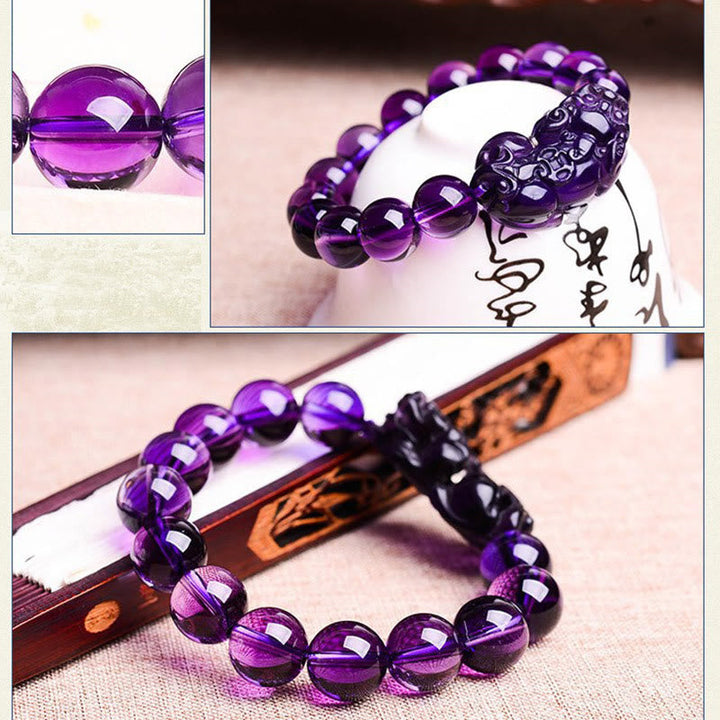 Armband Amethyst PiXiu Feng Shui - Wohlstand