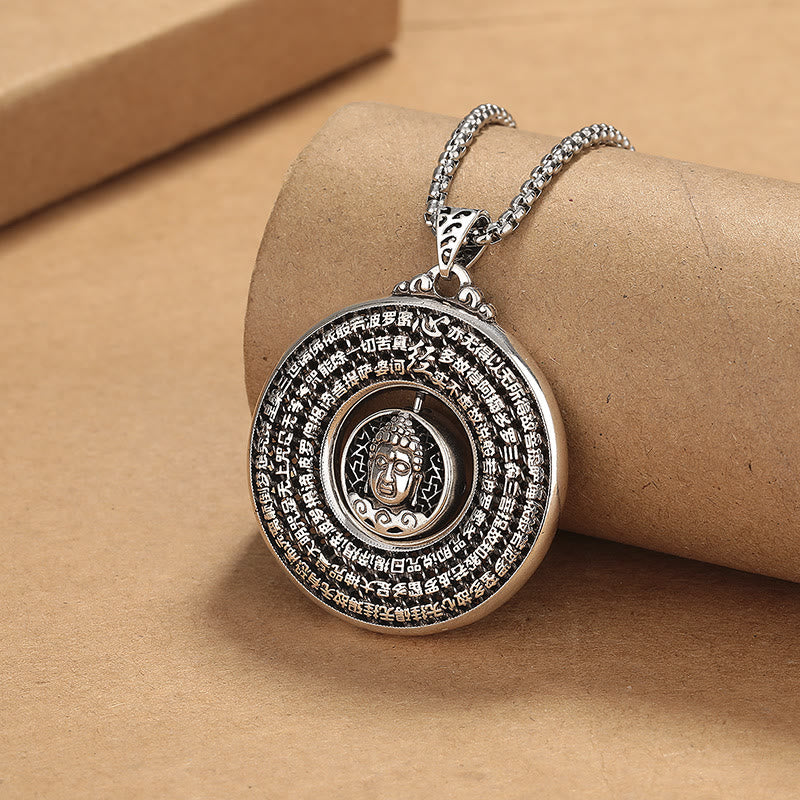Anhänger Kette Buddha Meditation Silber