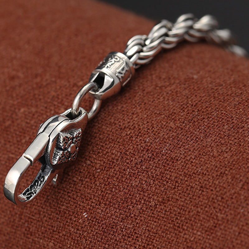 Armband 925 Silber Om Mani Padme Hum – Liebe & Frieden