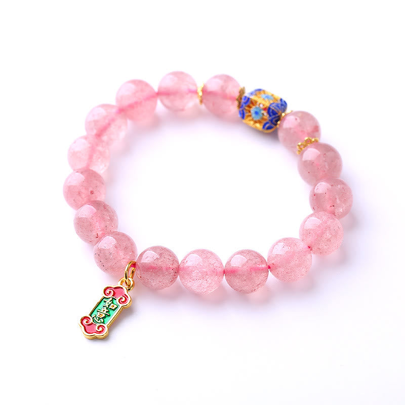 Armband Erdbeerquarz – Harmonie