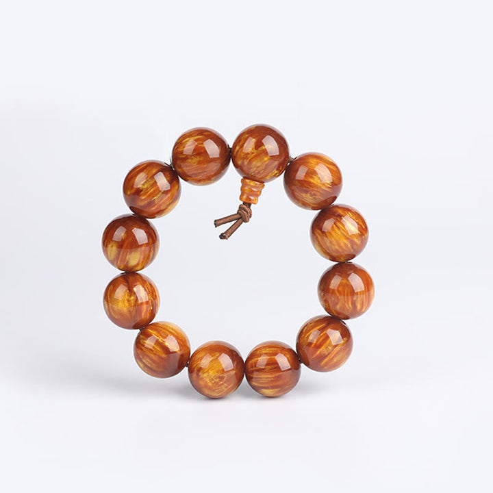 Mala – Erfolg Armband aus braunem Tigerauge mit Perlen