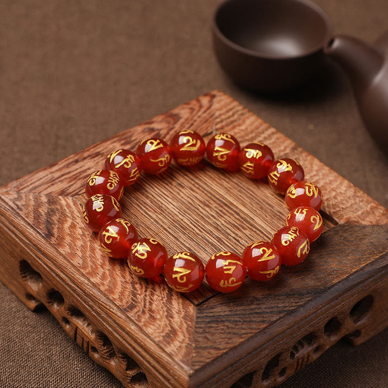 Armband Weißer Kristall Schwarzer Onyx "Schutz"