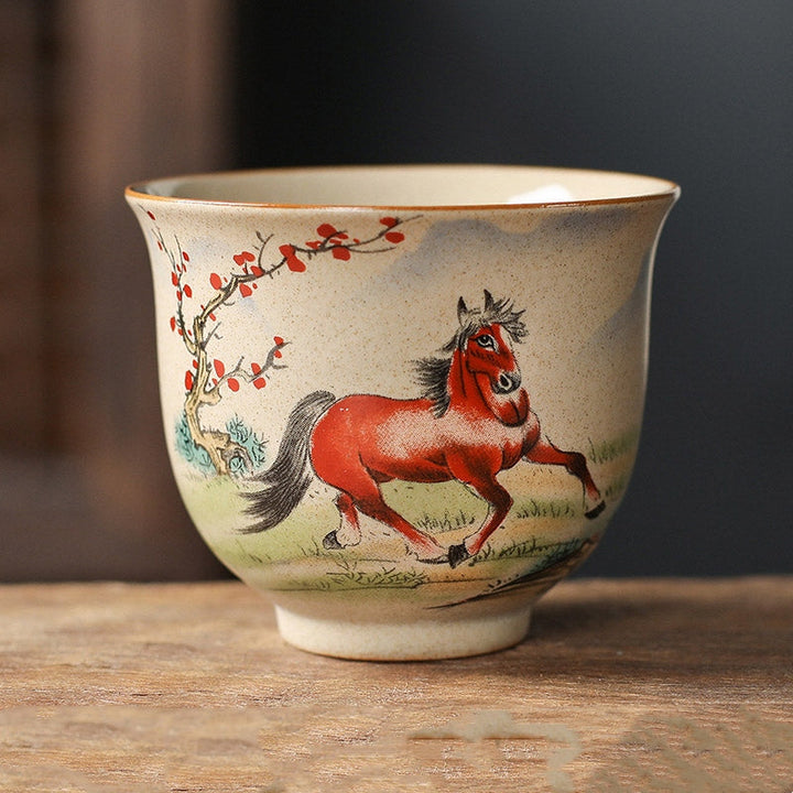 Chinesisches Teeset Pferd