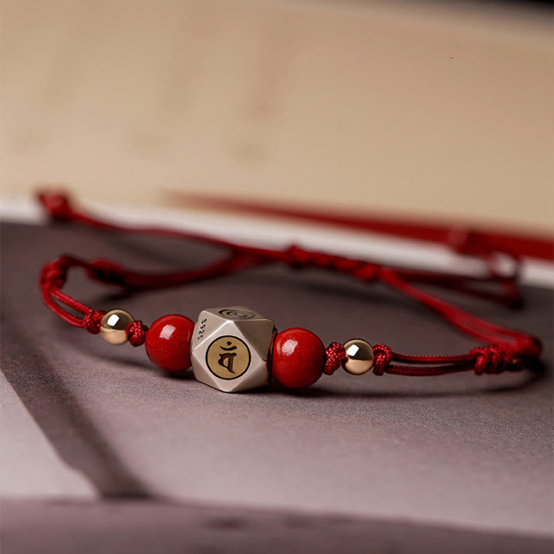 Armband 925 Silber Zinnober Chinesisches Tierkreis – Ruhe & Energie