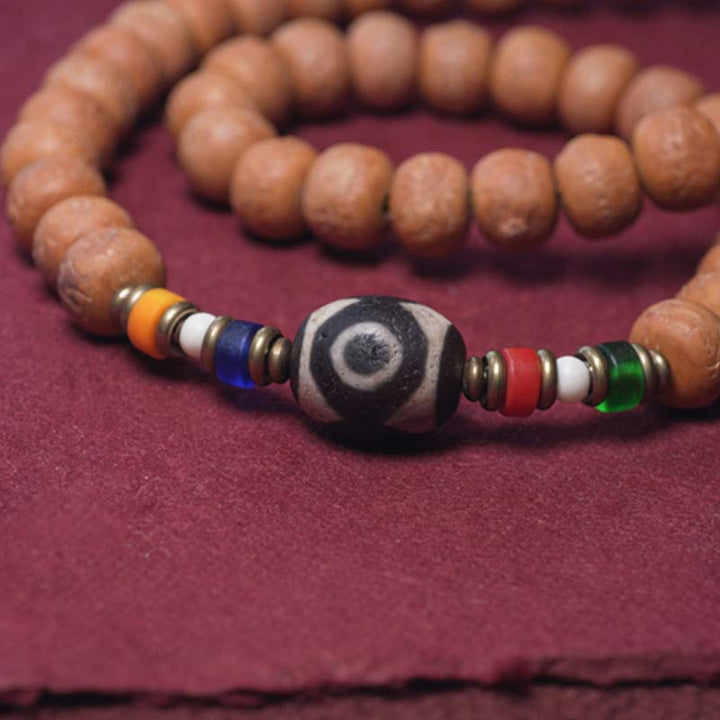 Mala 108 Perlen Bodhi Frieden Armband mit bunten Perlen elegant