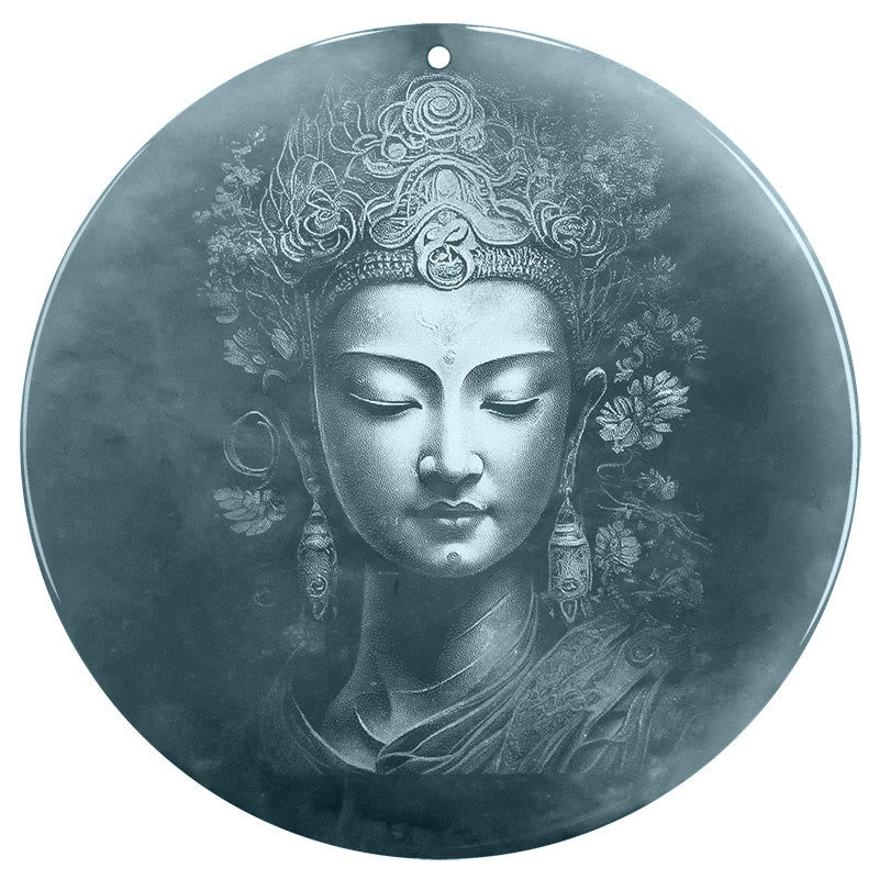 Anhänger Kette Jade Kwan Yin Glück Harmonie