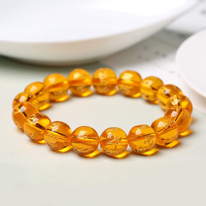 Armband Weißer Kristall Schwarzer Onyx "Schutz"