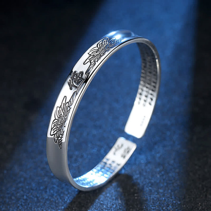 Herzsutra Armband Kupfer mit eingravierten Mustern elegantes Design