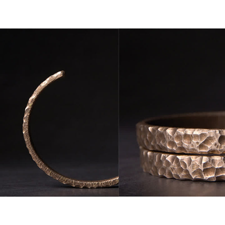 Kupfer Armband mit strukturierter Oberfläche elegante Balance Schmuck