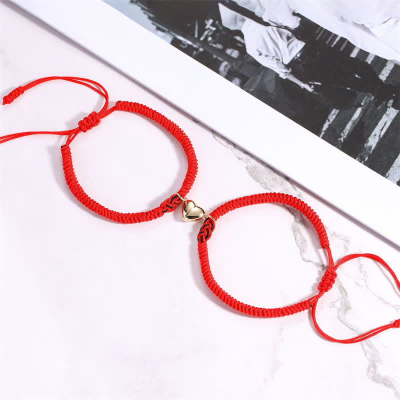 Armband Rot Schwarz Chinesischer Knoten - Schutz