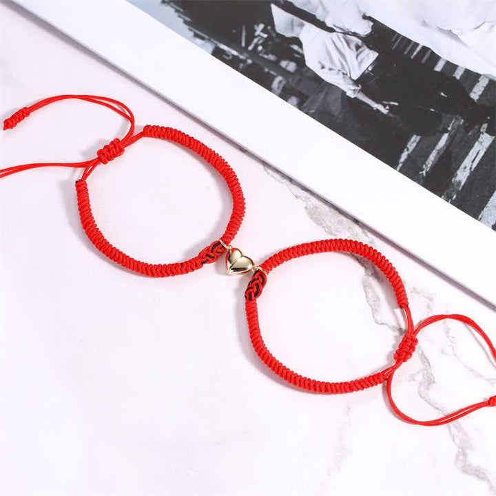 Armband Rot Schwarz Chinesischer Knoten - Schutz