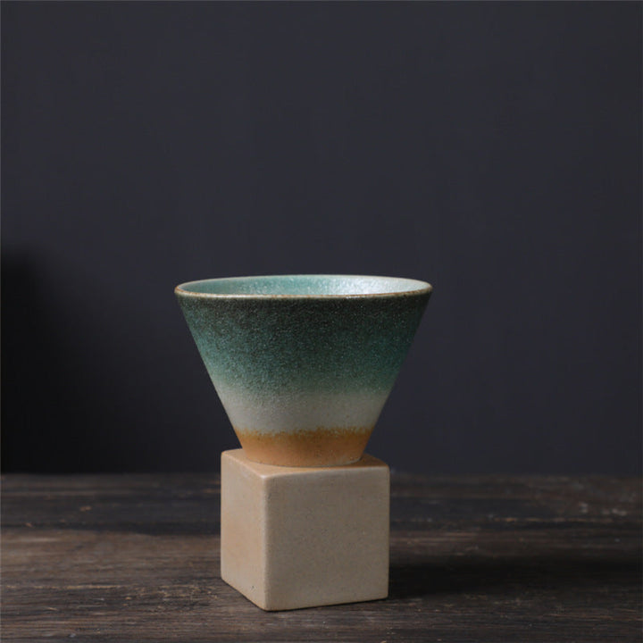 Teetasse Mit Untertasse Vintage Keramik 200ml Hellgrün