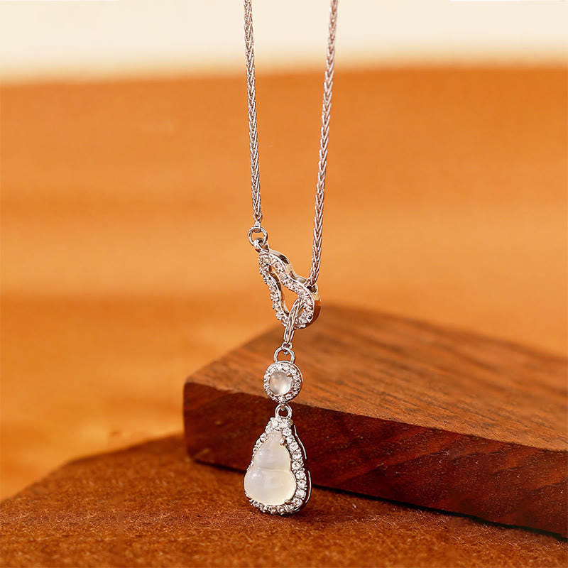 Kette Chalcedon Doppelkürbis Kupfer