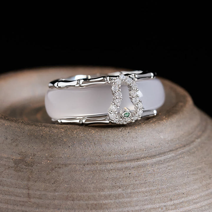 Ring Chalcedon Kürbisblüte – Harmonie
