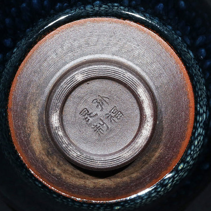 Chinesische Teetassen Blau Jianzhan Keramik Matcha