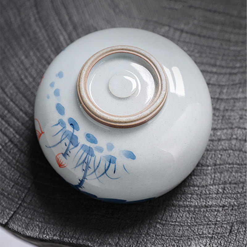 Chinesische Teetassen Lotus Bambus Keramik Matcha