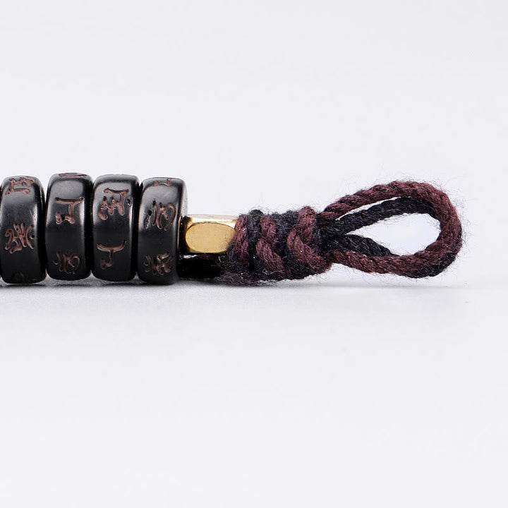 Armband Kokosnussschale - Mantra Positive Energie
