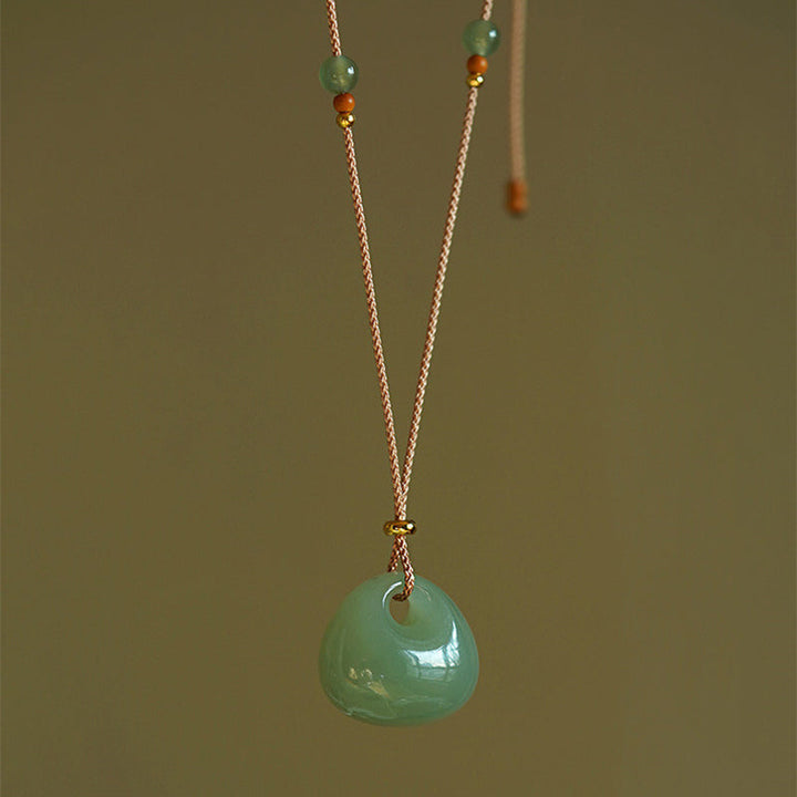 Kette Jade Buddha – Wohlstand & Gelassenheit – Bild 15 – Grüne Jade Kette mit Buddha Anhänger Wohlstand Gelassenheit Naturstein