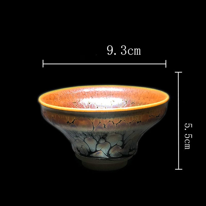 Teeset Goldtupfen Jianzhan Keramik Geschenk Becher groß