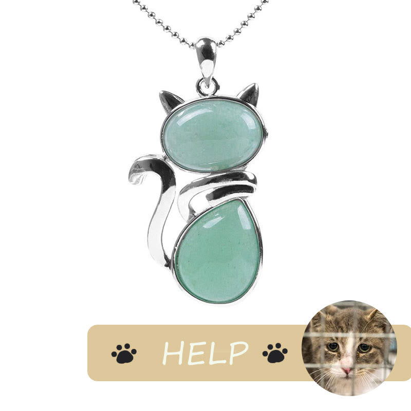 Kette Kristall Katze – Schutz & Glück | Zen Spirit