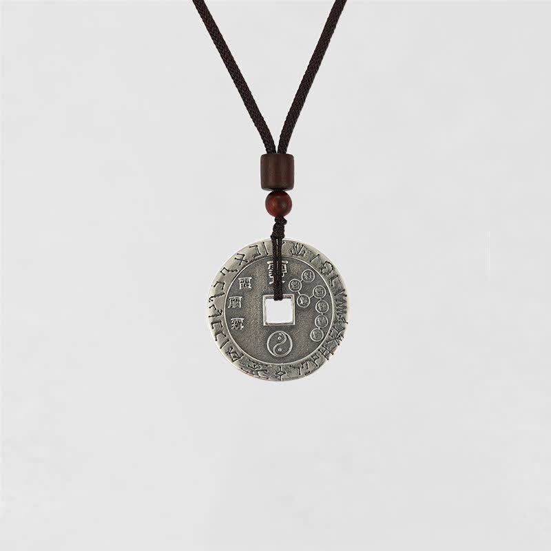 Kupfer Yin Yang – Gleichgewicht & Energie – Bild 13 – Kupfer Yin Yang Anhänger Kette braunes Leder Naturstein Perle