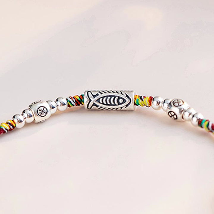 Armband Fußkette Silber Koi Fisch – Glück & Ausdauer
