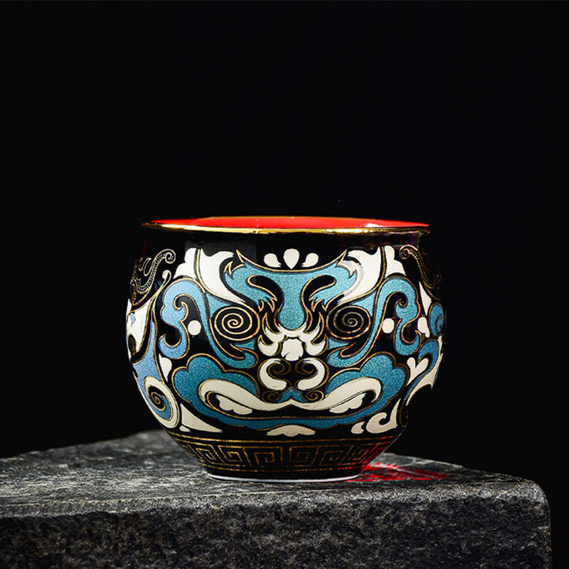 Teetassen Mit Untertassen Gaiwan Peking Oper Becher