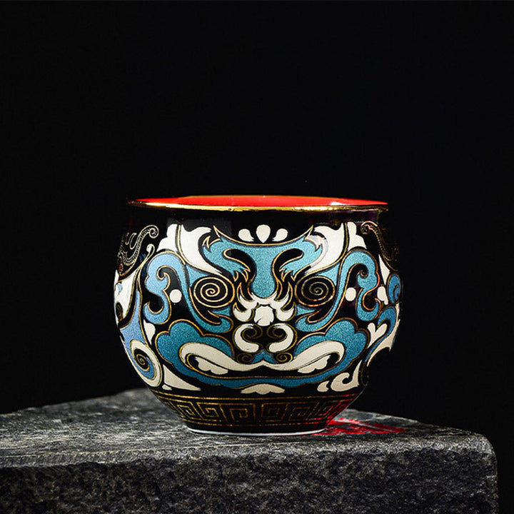 Teetassen Mit Untertassen Gaiwan Peking Oper Becher