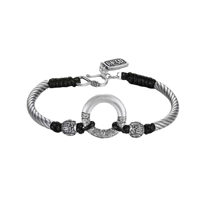 Armband 925 Silber Kupfer Fu-Zeichen – Frieden & Glück